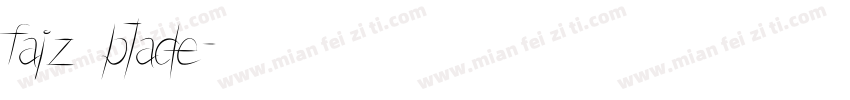 faiz blade字体转换
